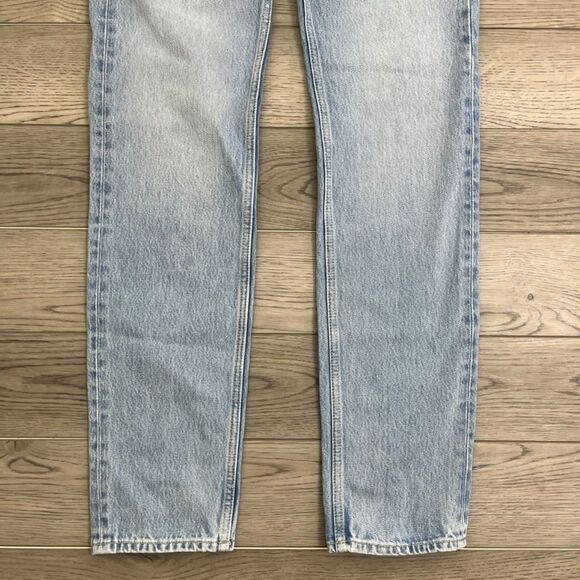 Neuw Men Size 30 Denim Trampled Ray Straight Leg Selvedge Ridge Cotton Jeans - Picture 11 of 13